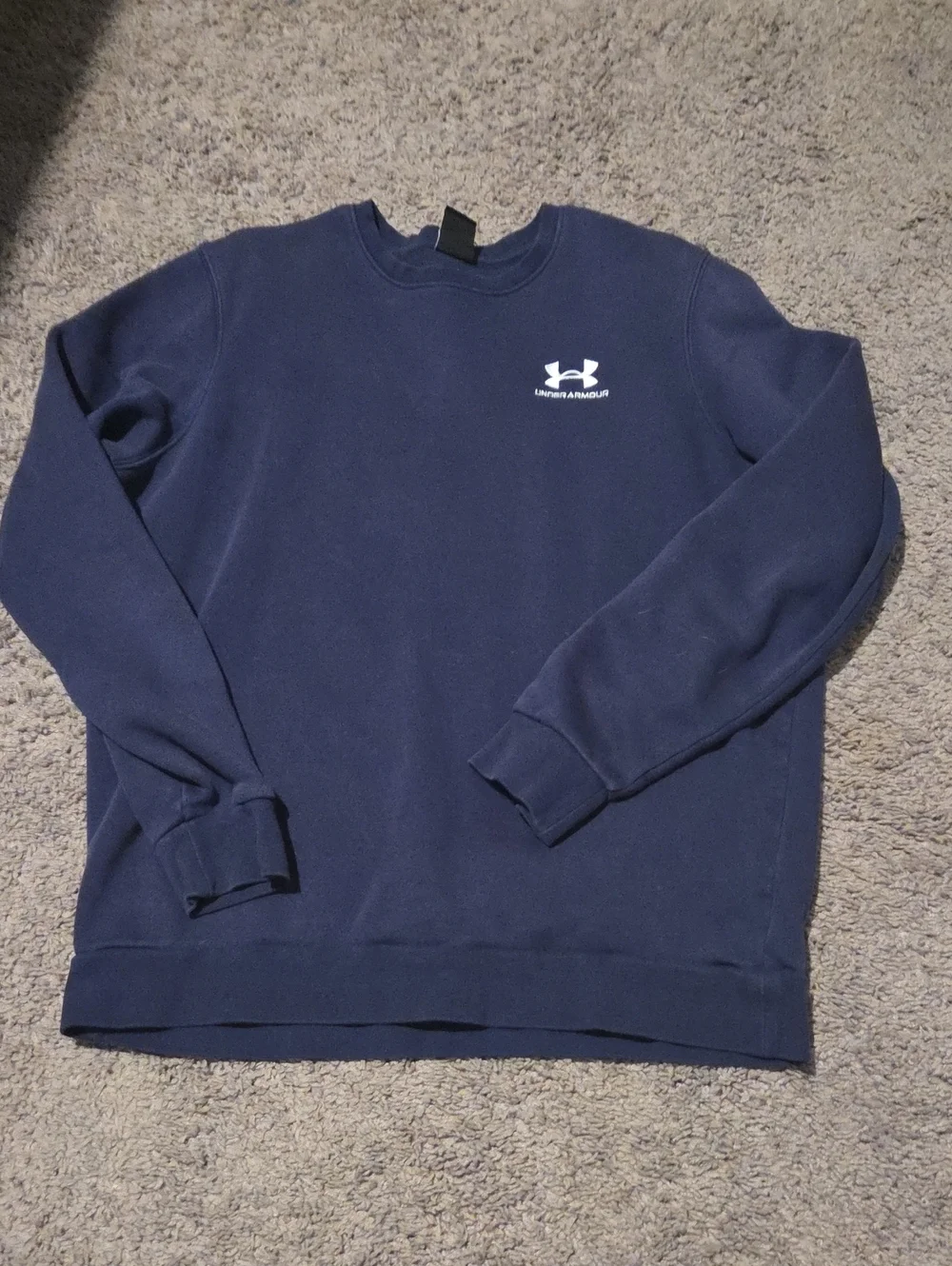 Under Armour Men's Navy Crewneck Sweatshirt